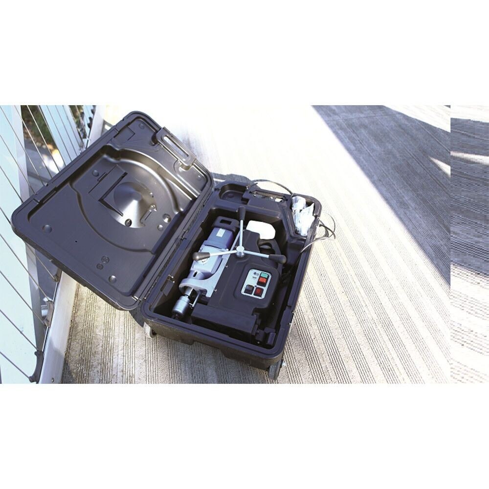 BDS CS Unitec MAB 845 Magnetic Drill with Adjustable Base | 4-1/16" | Variable Speed through 4-Gears, Variable Torque, Power Assist, Reversible Motor, Large Stroke - 11