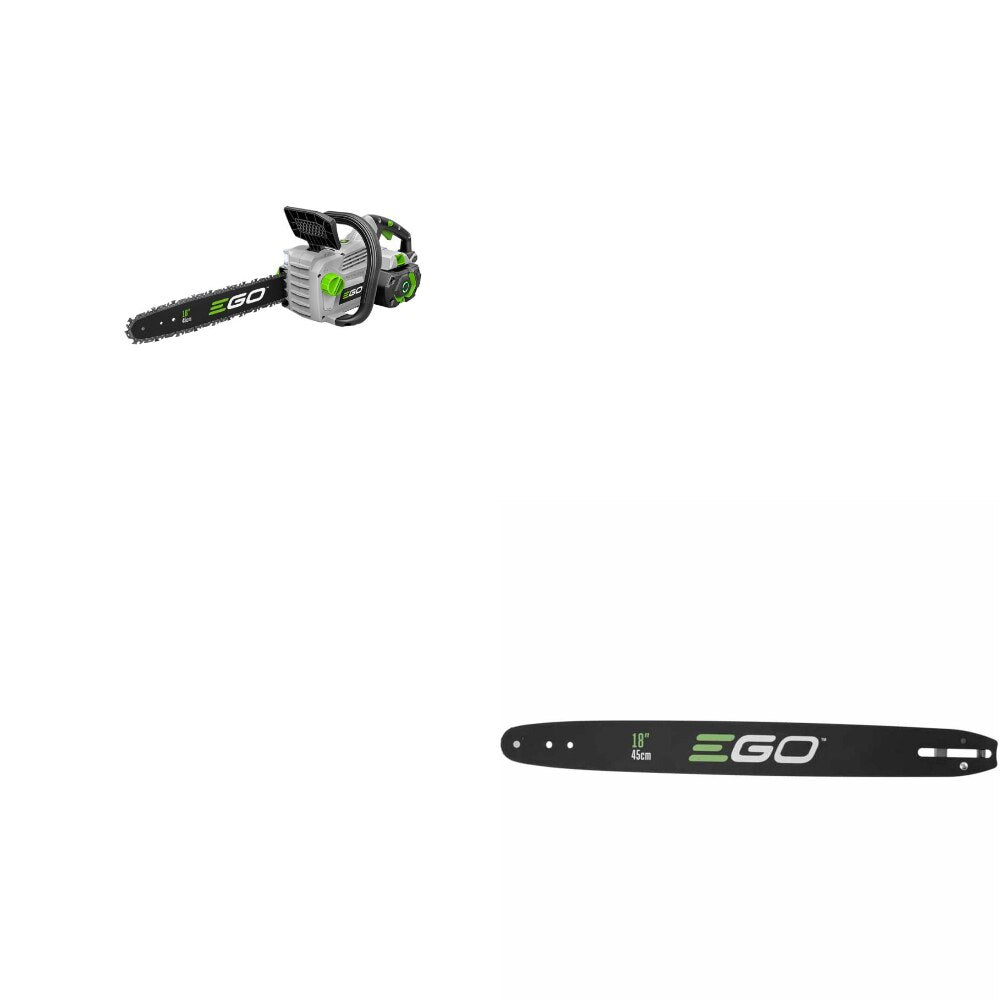 EGO CS1804 18-Inch 5.0-Ah Chain Saw Kit W/ FREE AG1800 18-Inch Guide Bar
