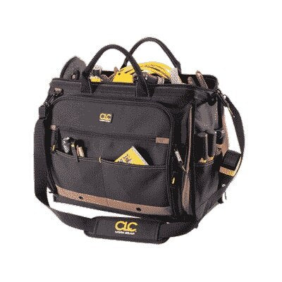 Custom Leather Craft 1539 Large Multi-Compartment 50 Pocket Tool Carrier - 2