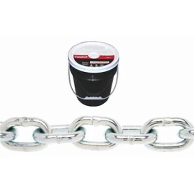 Campbell Chain 0120622 3/8" Grade 30 Proof Coil Chain, Zinc Plated