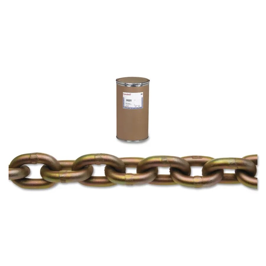 Campbell Chain 0510612 3/8" Grade 70 Transport Chain, Yellow Chromate