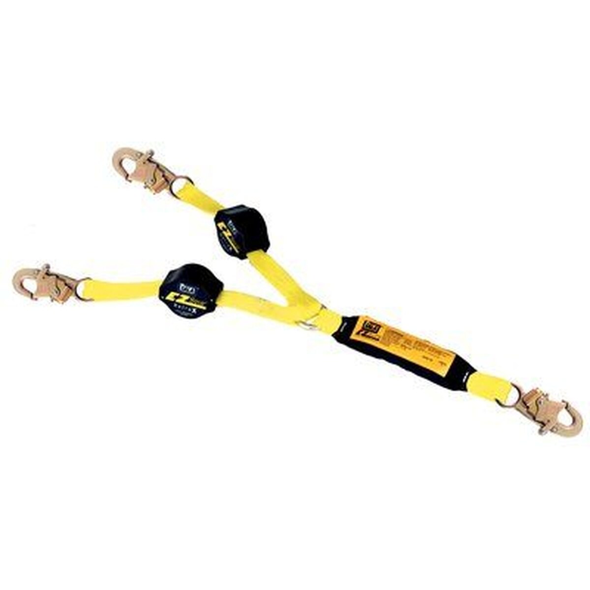 Capital Safety DBI SALA 1241480 6' Retrax Shock Absorbing Twin Leg Lanyard Yellow
