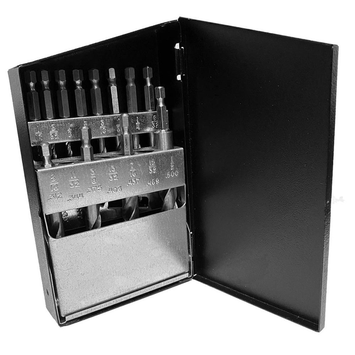Hex 1/4" Shank Impact Drill Bits Set Assorted 1/16" To 1/2" - 2