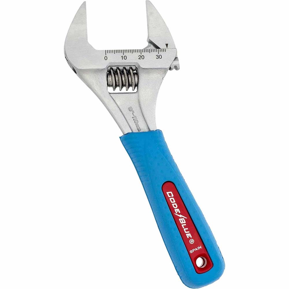 Channel Lock 6SWCB 6" Code Blue Wideazz Sliw Jaw Adjustable Wrench - 4