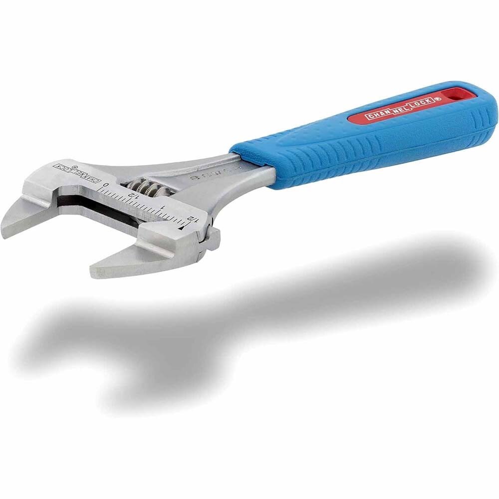 Channel Lock 8SWCB 8" Code Blue Wideazz Sliw Jaw Adjustable Wrench - 6