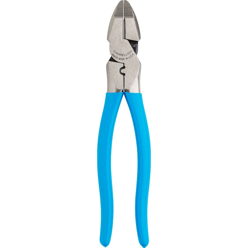 Channel Lock 369CR 9.5" XLT Round Nose Linemen Pliers w/ Crimper
