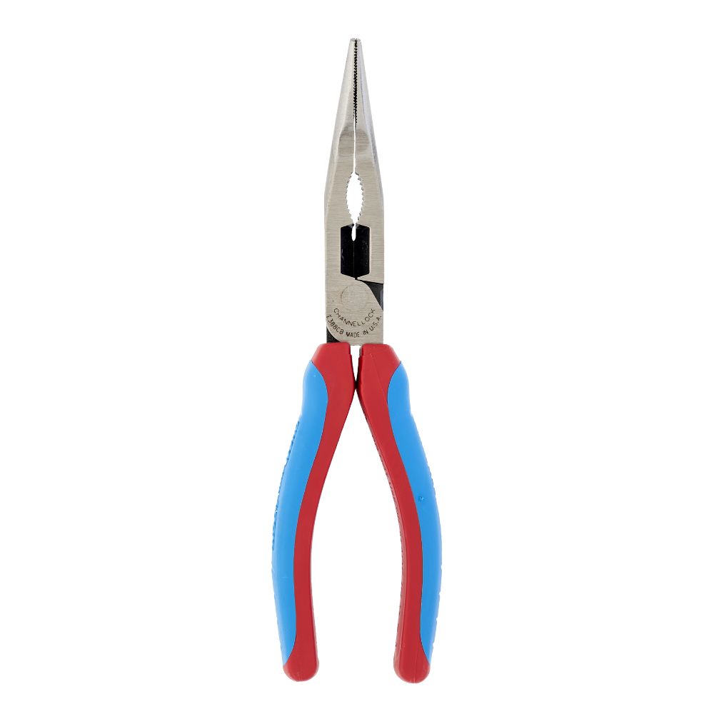 Channel Lock E388CB 8" CODE BLUE XLT Combination Bent Long Nose Pliers with Cutter