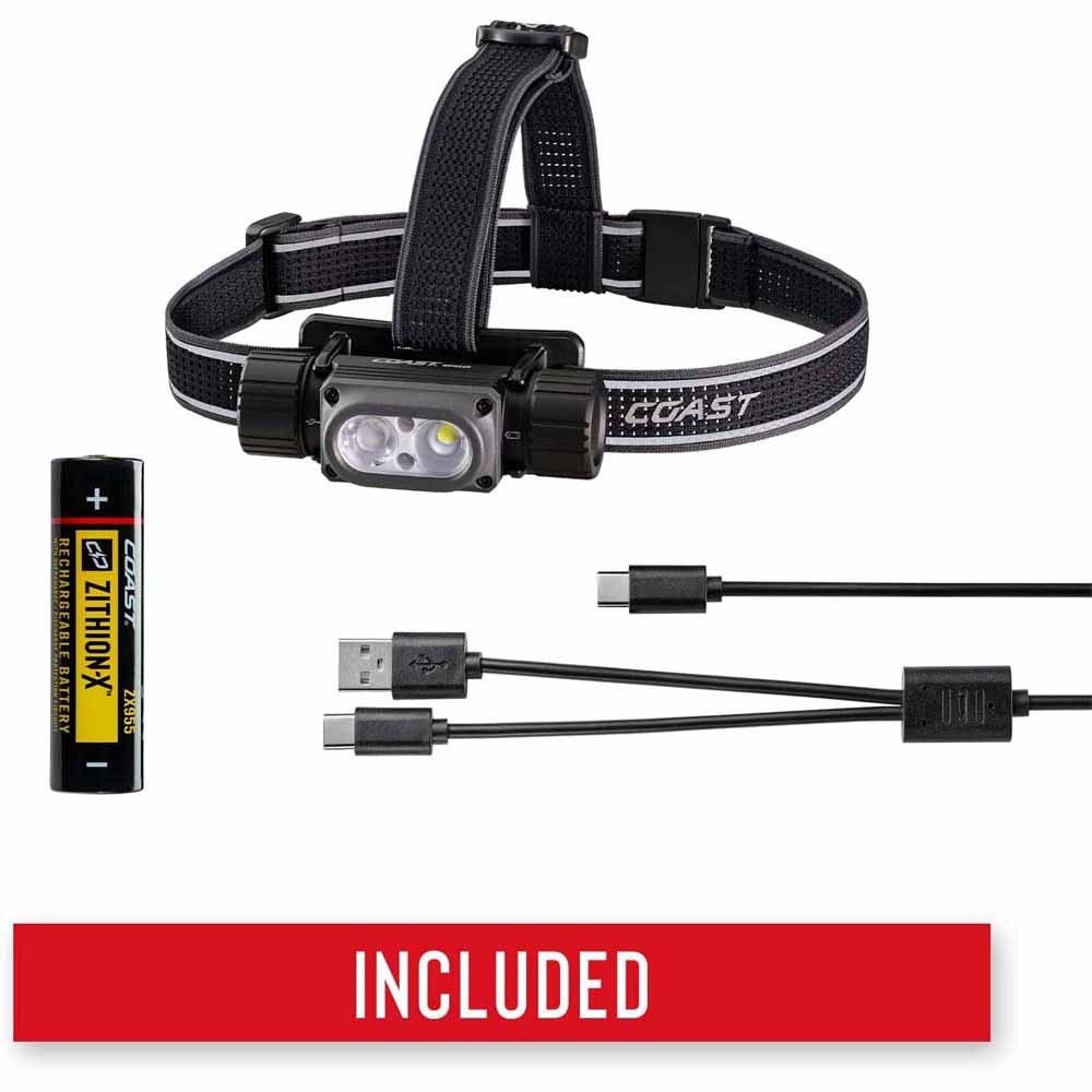 Coast 30742 Wph34R Headlamp Waterproof & Dust Proof 2000 Lumens 180M Beam 36H - 2