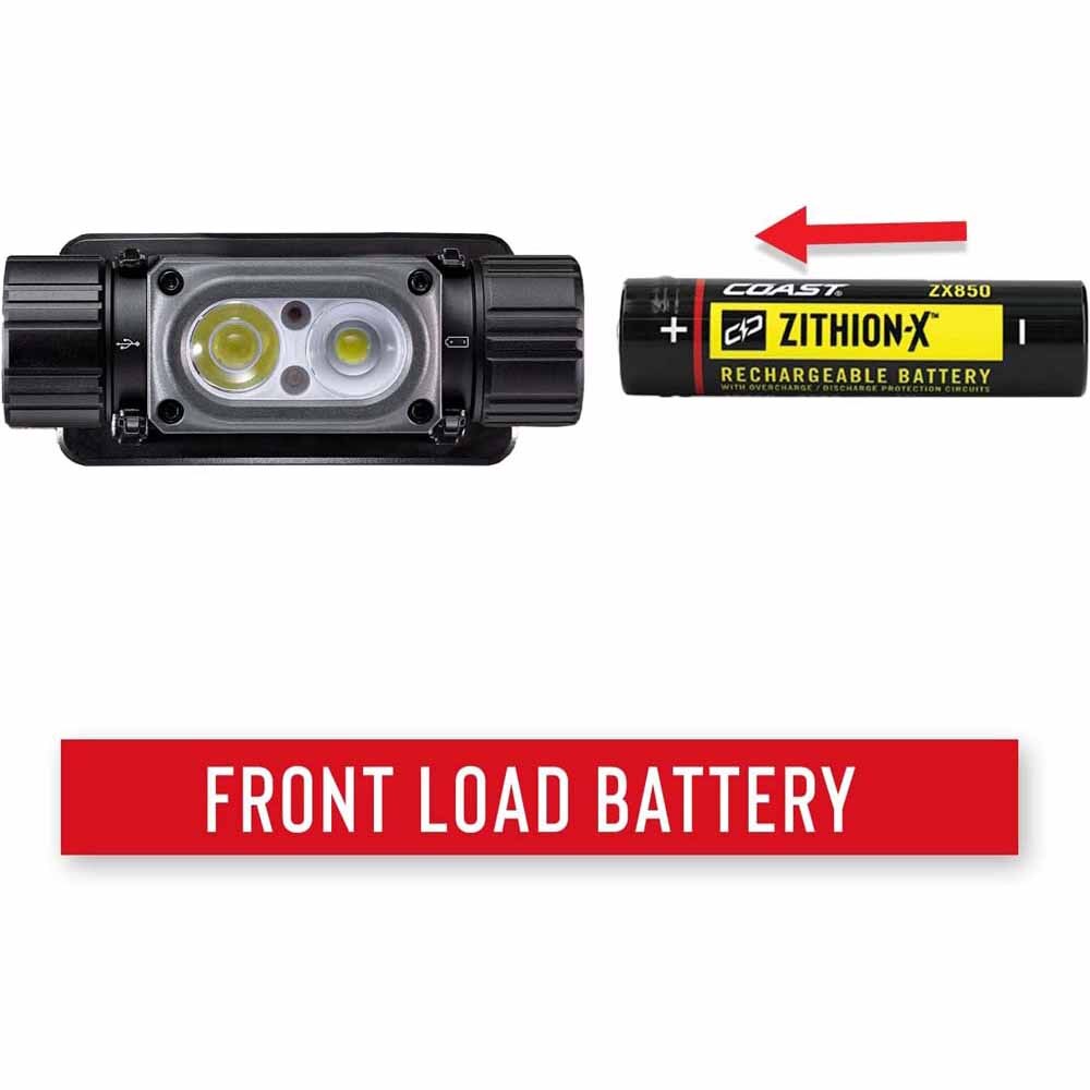 Coast 30742 Wph34R Headlamp Waterproof & Dust Proof 2000 Lumens 180M Beam 36H - 5