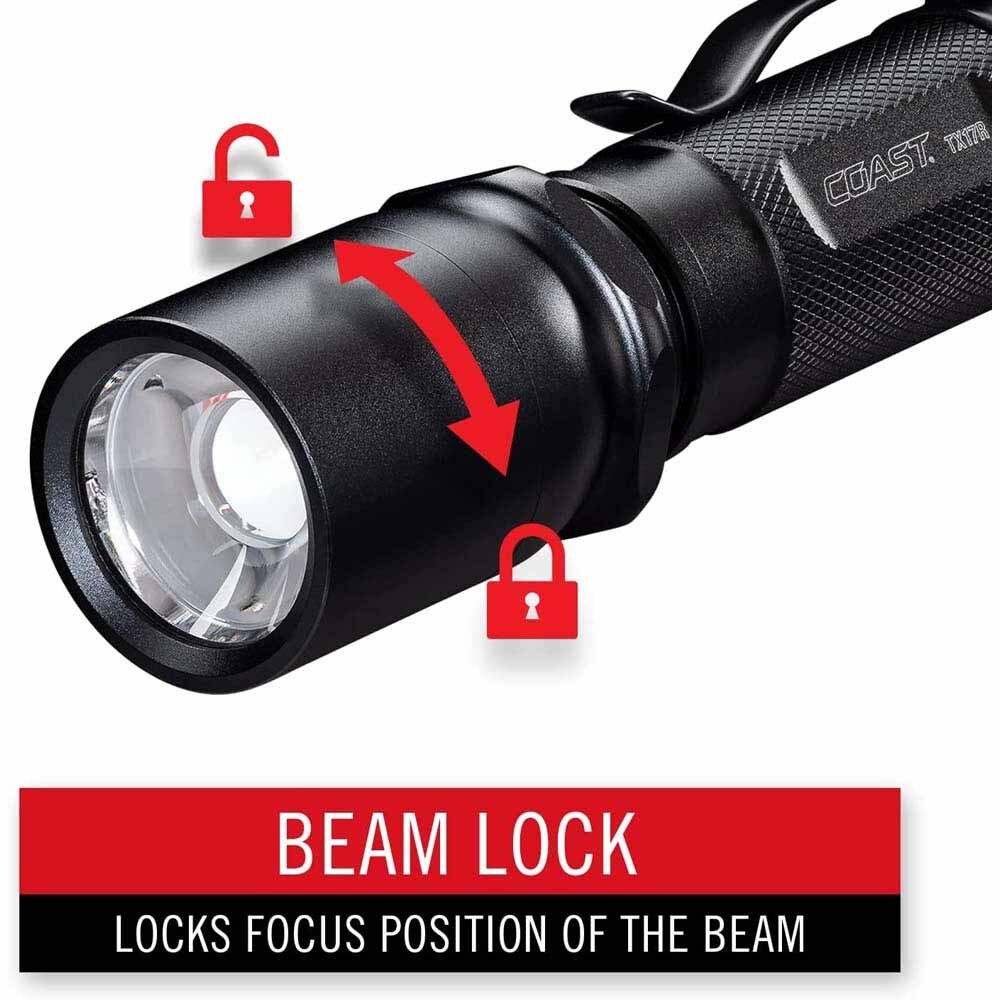 Coast 30778 Tx17R Flashlight Tactical Rechargeable Plus 1250 Lumens 234M Beam 21H - 4