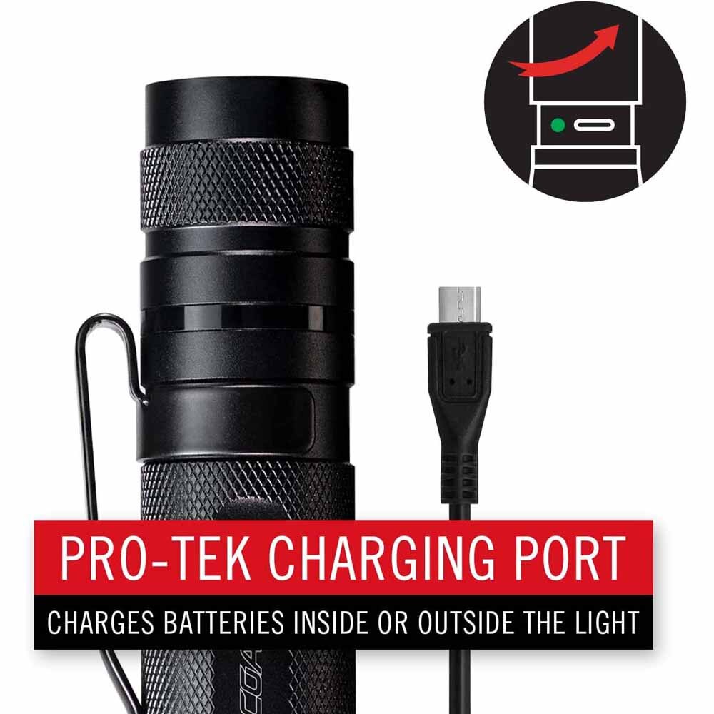 Coast 30778 Tx17R Flashlight Tactical Rechargeable Plus 1250 Lumens 234M Beam 21H - 6