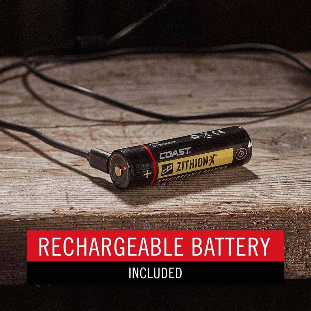 Coast 30778 Tx17R Flashlight Tactical Rechargeable Plus 1250 Lumens 234M Beam 21H - 7