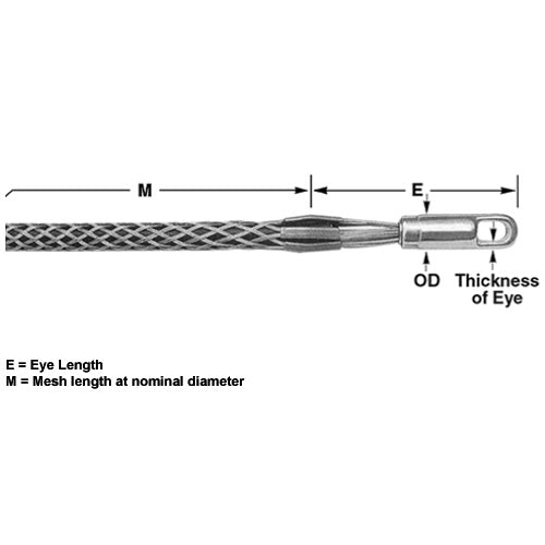 Condux 08642058 2.50" - 2.99" Dia. Short K-Type Grip, Forged Eye