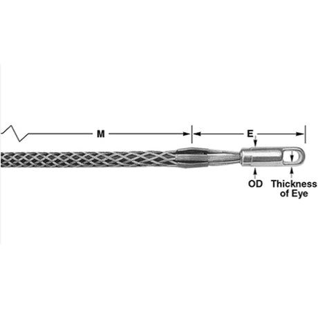 Condux 08642164 3.50" - 3.99" Dia. Standard K-Type Grip, Forged Eye