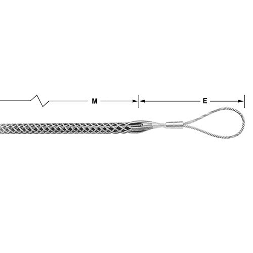 Condux 08642222 T-Type Grips - Short, Flexible Eye, .50-.61-21 4500 lbs