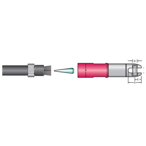 Condux 08917375 700 kcmil Gray Swivel Head Power Pulling Eye - 2