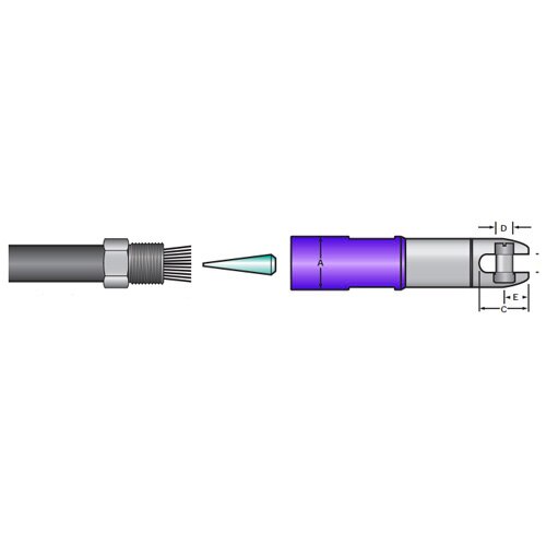 Condux 08960375 250 kcmiI Blue Swivel Head Power Pulling Eye - 2