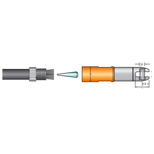 Condux 08960475 4/0 AWG Green Swivel Head Power Pulling Eye - 2
