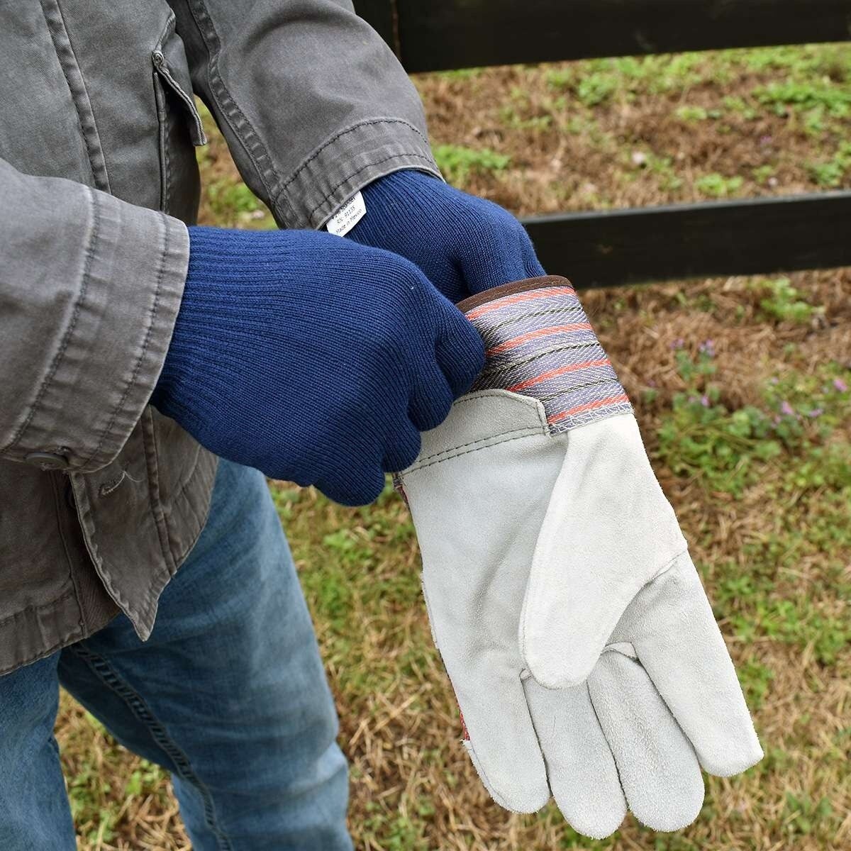 Cordova Safety FB-C3830 13 Gauge Thermastat Hollow-Cor Polyester Machine Knit Glove Blue - 2