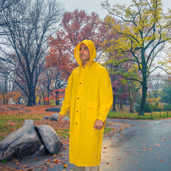 Cordova Safety RC35Y3XL RENEGADE 49" 2-Piece Rain Coat, PVC/Polyester Fabric, 3XL - 2