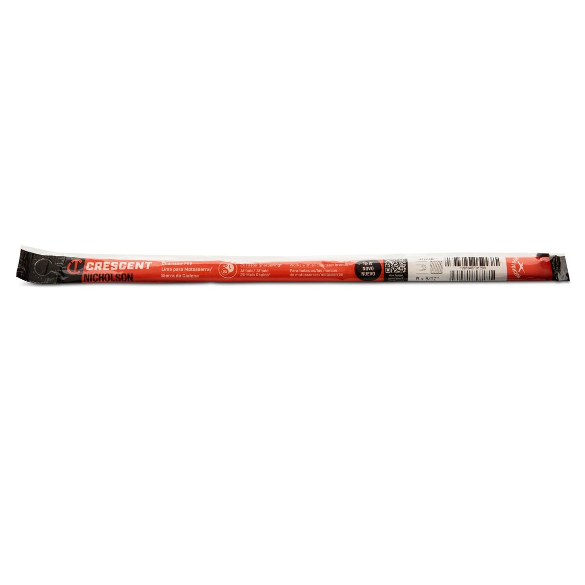 Crescent 02228B-1 5-32" x 8" Round Knurl Cut Chainsaw File - 3