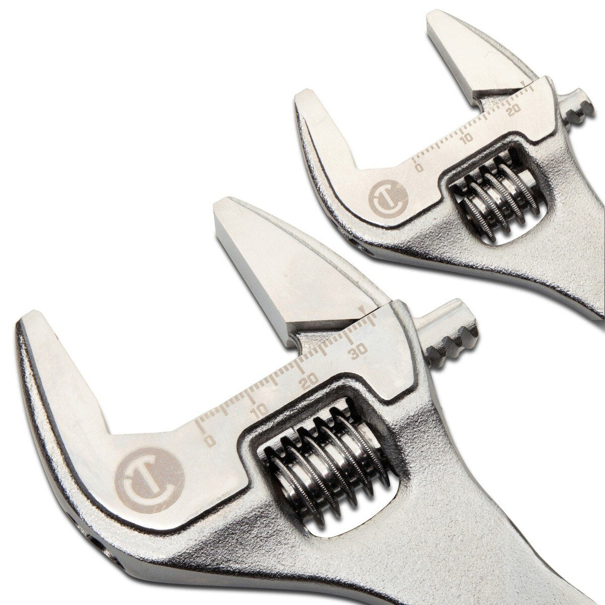Crescent AC3610VS Chrome Quick-Fit-Jaw Adjustable Wrench Set 6" and 10" (2 Piece Set) - 2