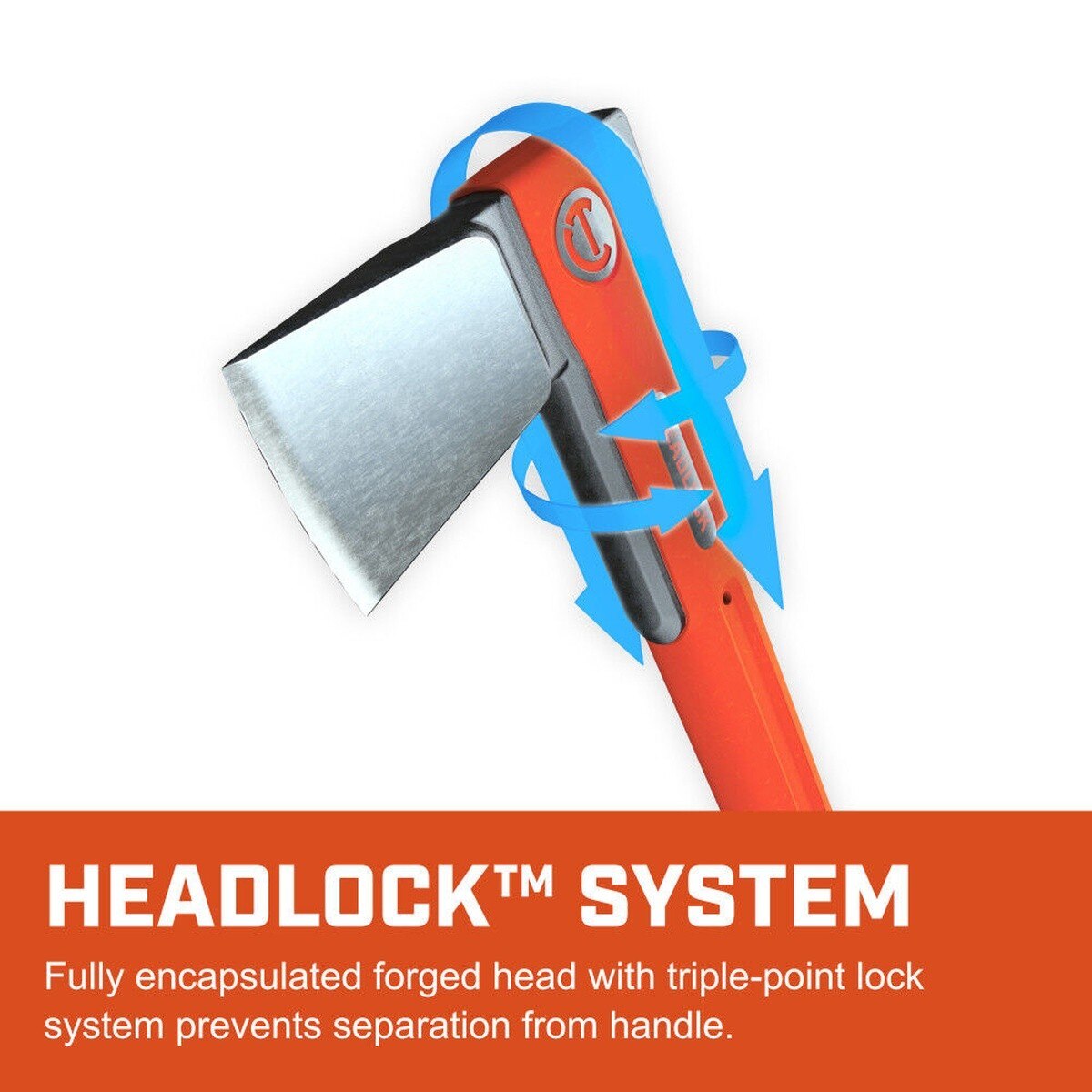 Crescent CFAXE6 Headlock 8 lb Fiberglass Splitting Axe with 36 Inch Handle - 2