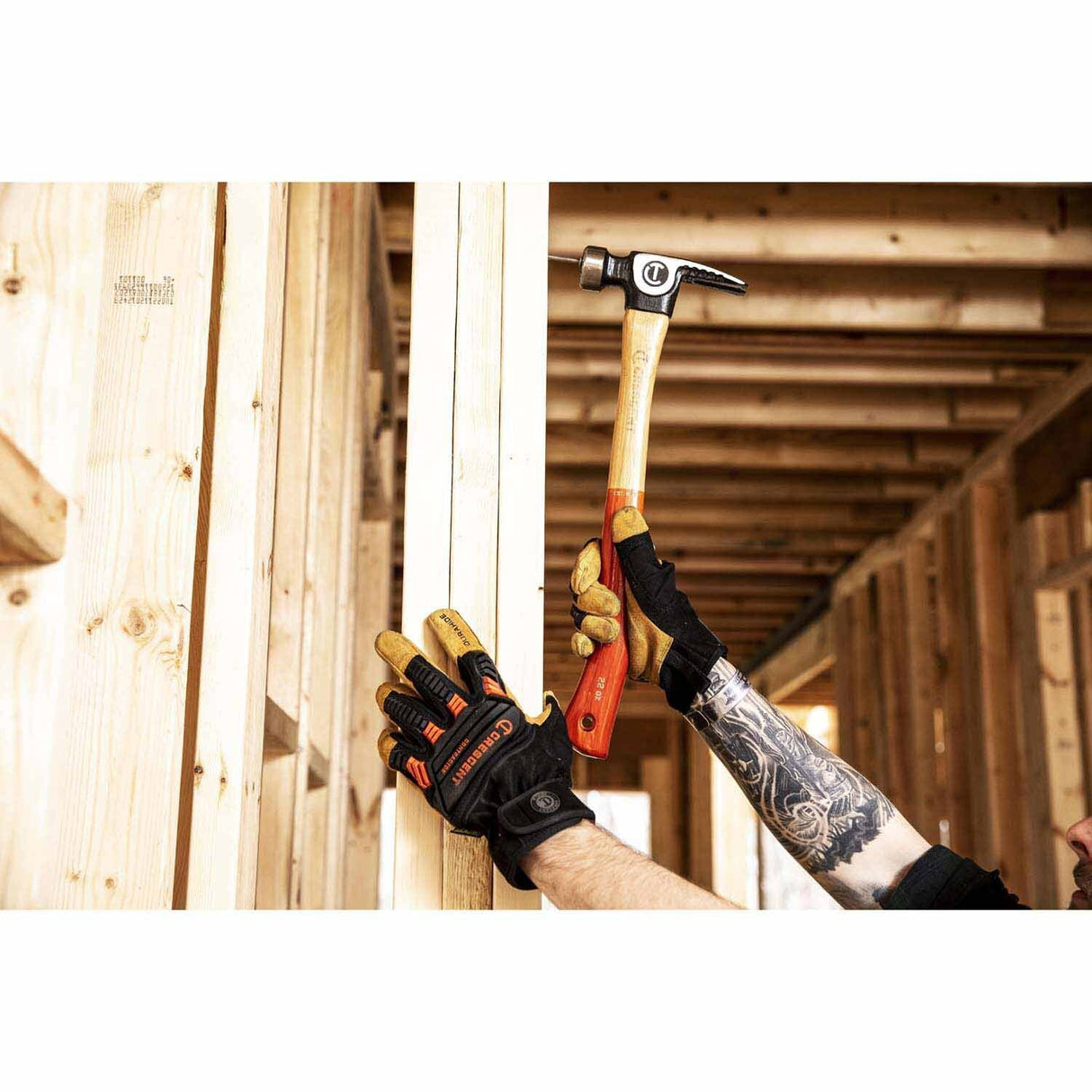 Crescent CHFRAM22 22 oz. Wood Milled-Face Framing Hammer - 7