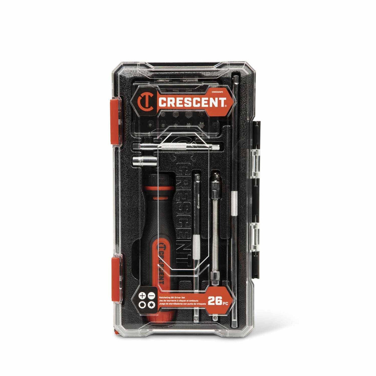 Crescent CRBSDS26PC 26 Piece Ratcheting Bit Driver Set - 6