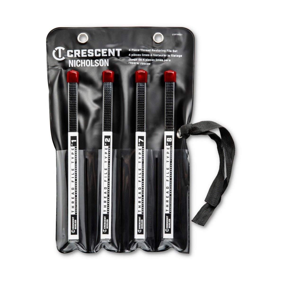 Crescent CTFTRSET Thread Restoring File Set for Bolt and Pipe External Threads (4 Piece Set)