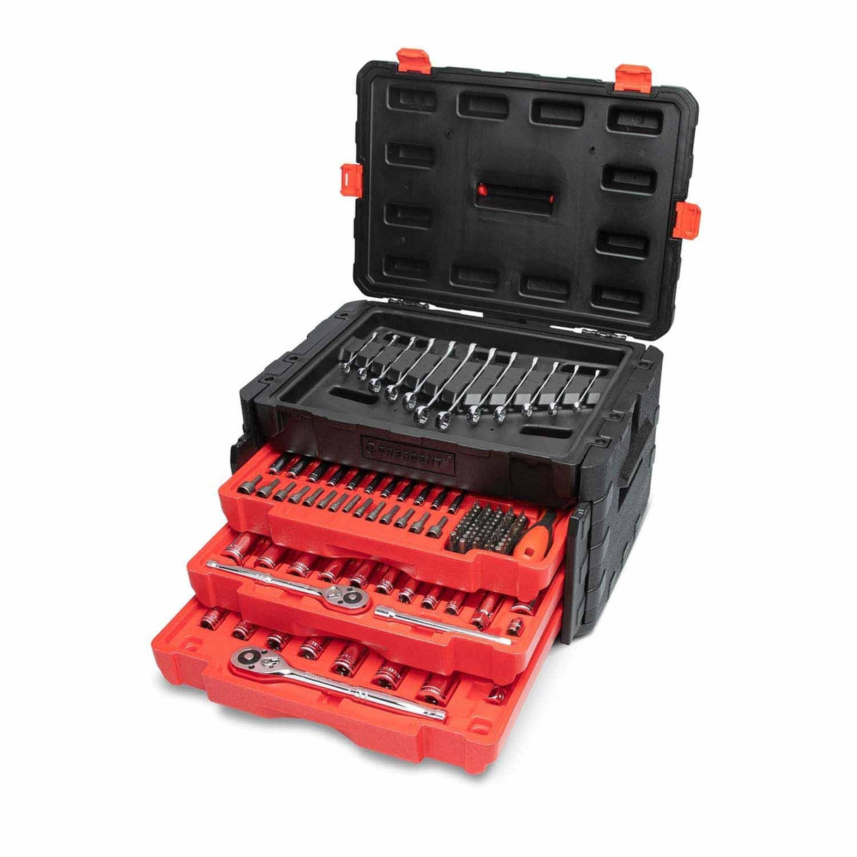 Crescent CTK229C 229 Piece 1/4", 3/8", 1/2" Mechanics Hand Tool Set with 3 Drawer Storage Case