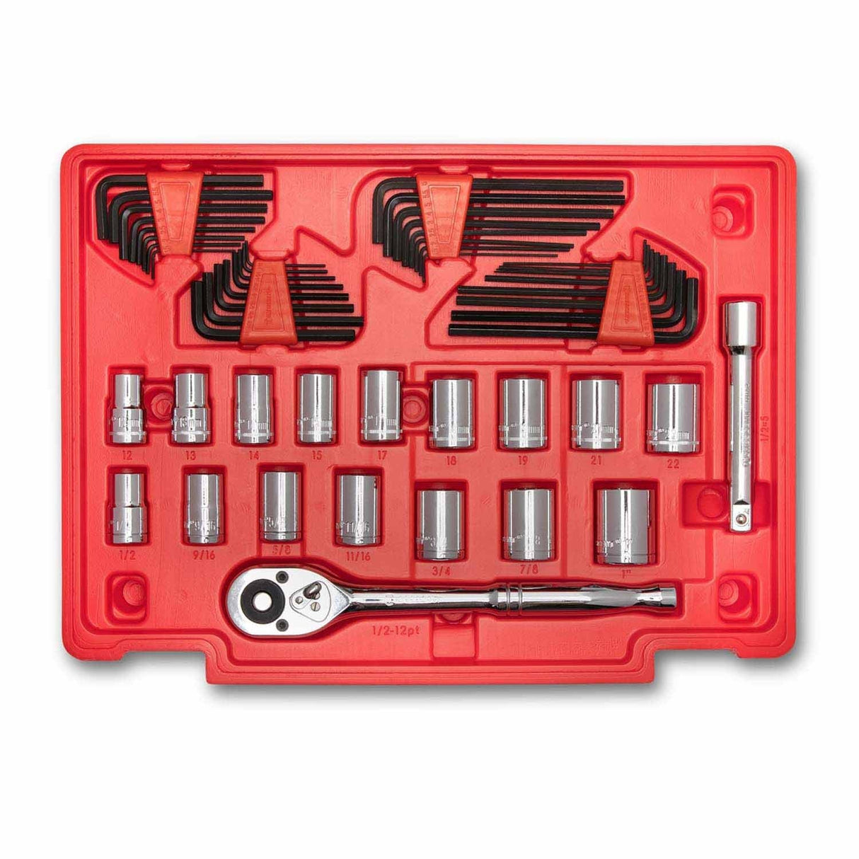 Crescent CTK229C 229 Piece 1/4", 3/8", 1/2" Mechanics Hand Tool Set with 3 Drawer Storage Case - 4