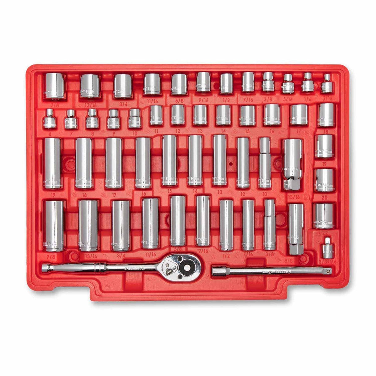 Crescent CTK229C 229 Piece 1/4", 3/8", 1/2" Mechanics Hand Tool Set with 3 Drawer Storage Case - 5