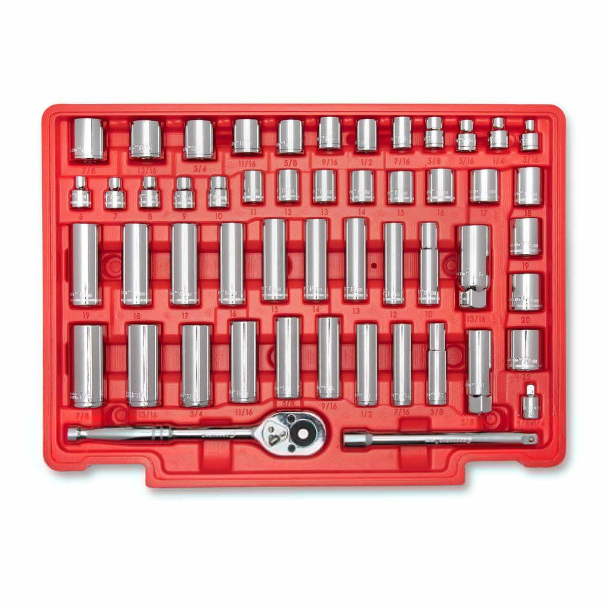 Crescent CTK229C 229 Piece 1/4", 3/8", 1/2" Mechanics Hand Tool Set with 3 Drawer Storage Case - 5