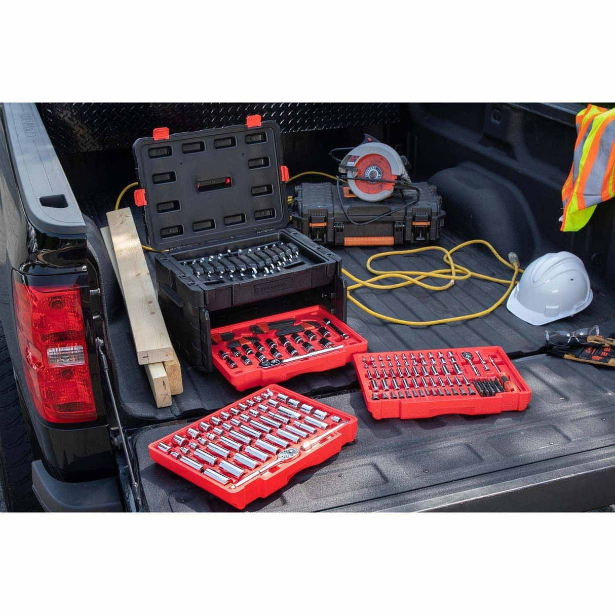 Crescent CTK229C 229 Piece 1/4", 3/8", 1/2" Mechanics Hand Tool Set with 3 Drawer Storage Case - 8