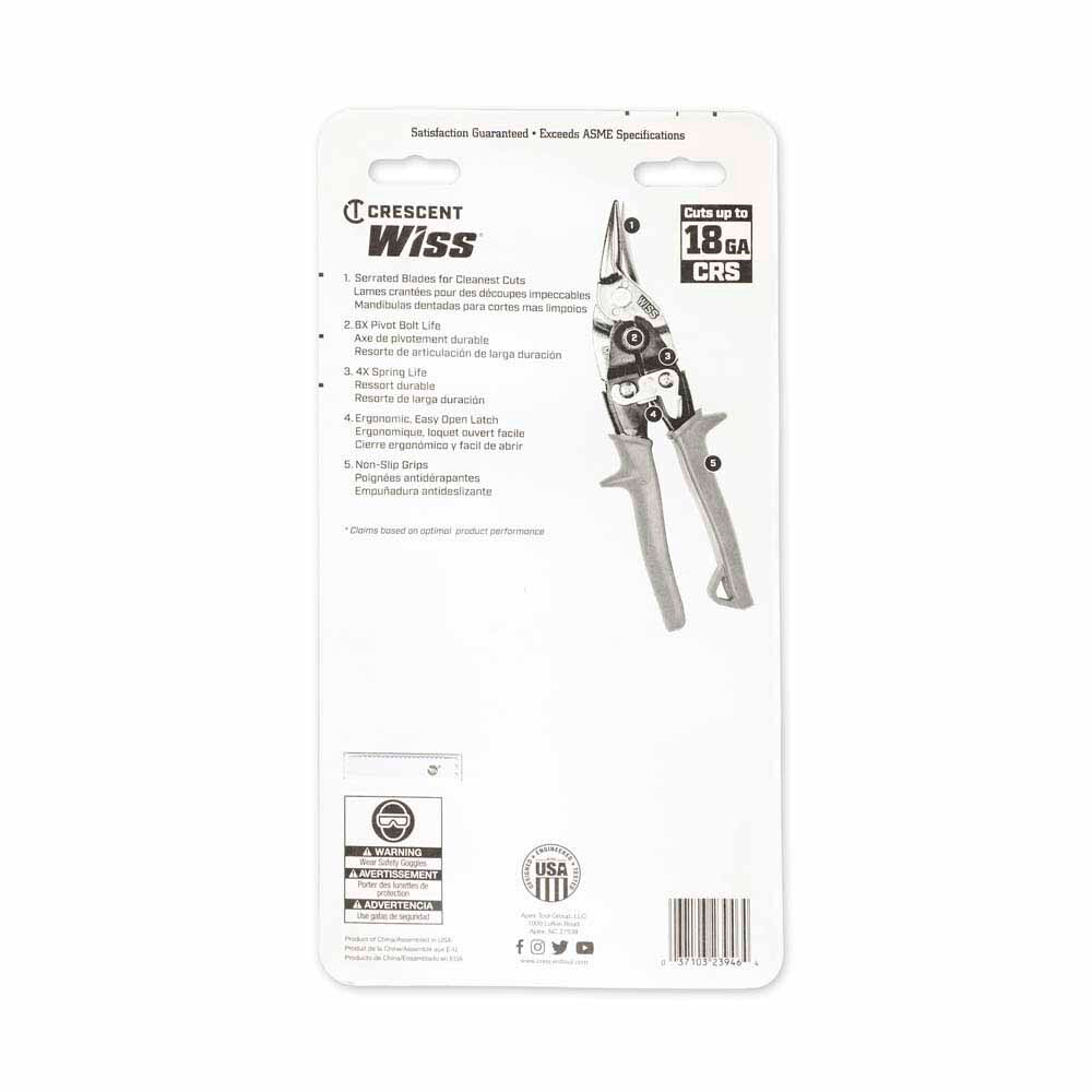 Crescent Wiss M123R 3 Piece Compound Action Aviation Snip Set - 3