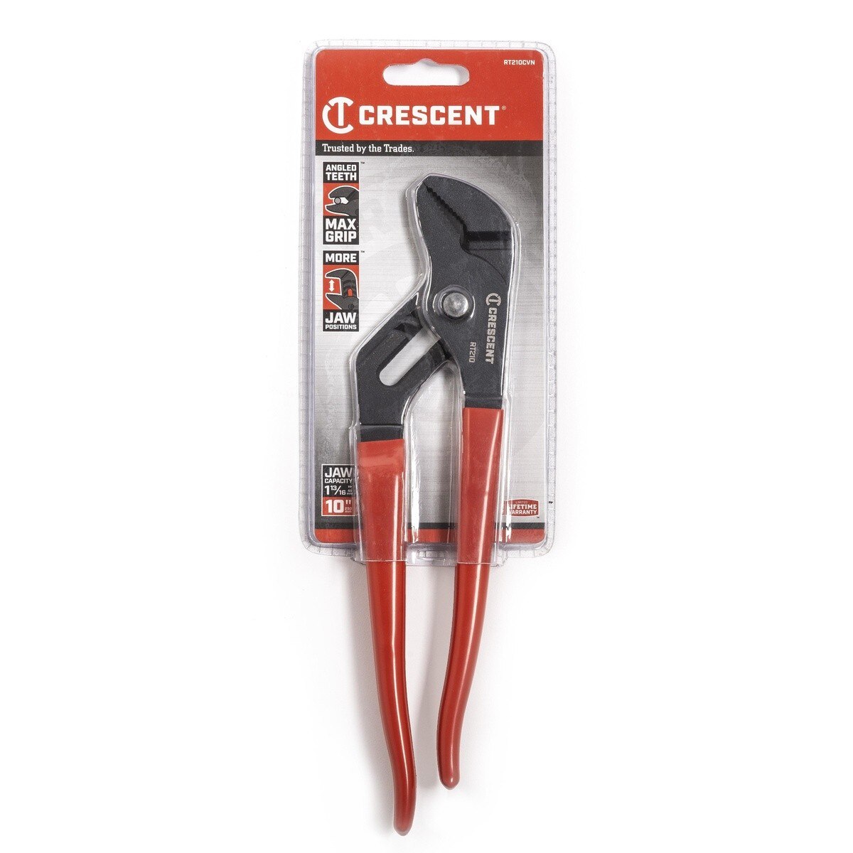 Crescent RT210CVN-05B PLIER, 10", T&G, STRAIGHT JAW, BULK/24 - 3