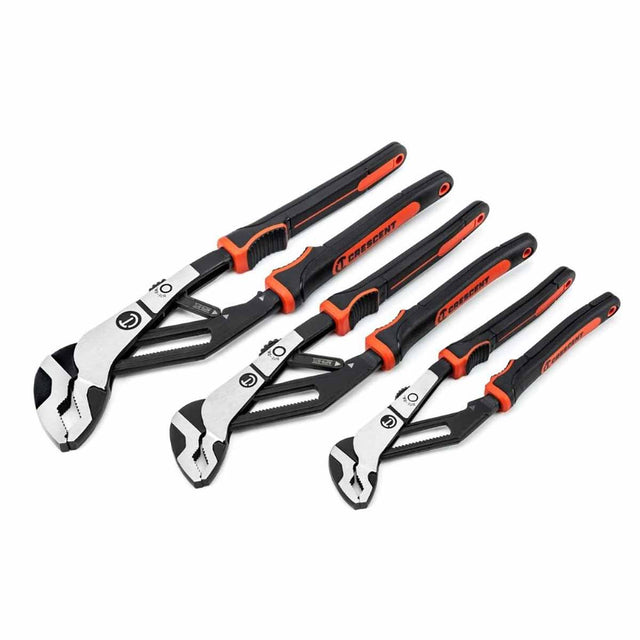 Crescent RTABCGSET3 3 Pc. Z2 Auto-Bite™ Tongue & Groove Plier Set