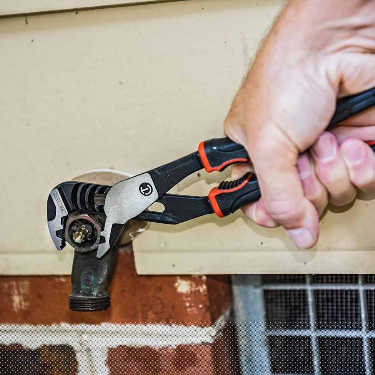 Crescent RTZ28CG 8" Z2 K9™ Strt Jaw Dual Material Tongue and Groove Pliers - 4