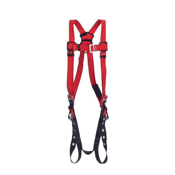 DBI Sala 1191383 Welders Harness Tongue Buckle Straps Medium/Large, Red/Black - 2