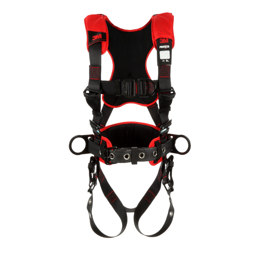 DBI Sala 1161226 Black Comfort Construction Positioning/Climbing Harness, S