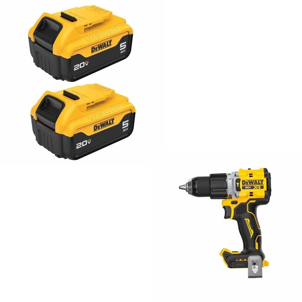 DeWalt DCB205-2 Battery 2-Pack Kit W/ FREE DCD806B Hammer Drill