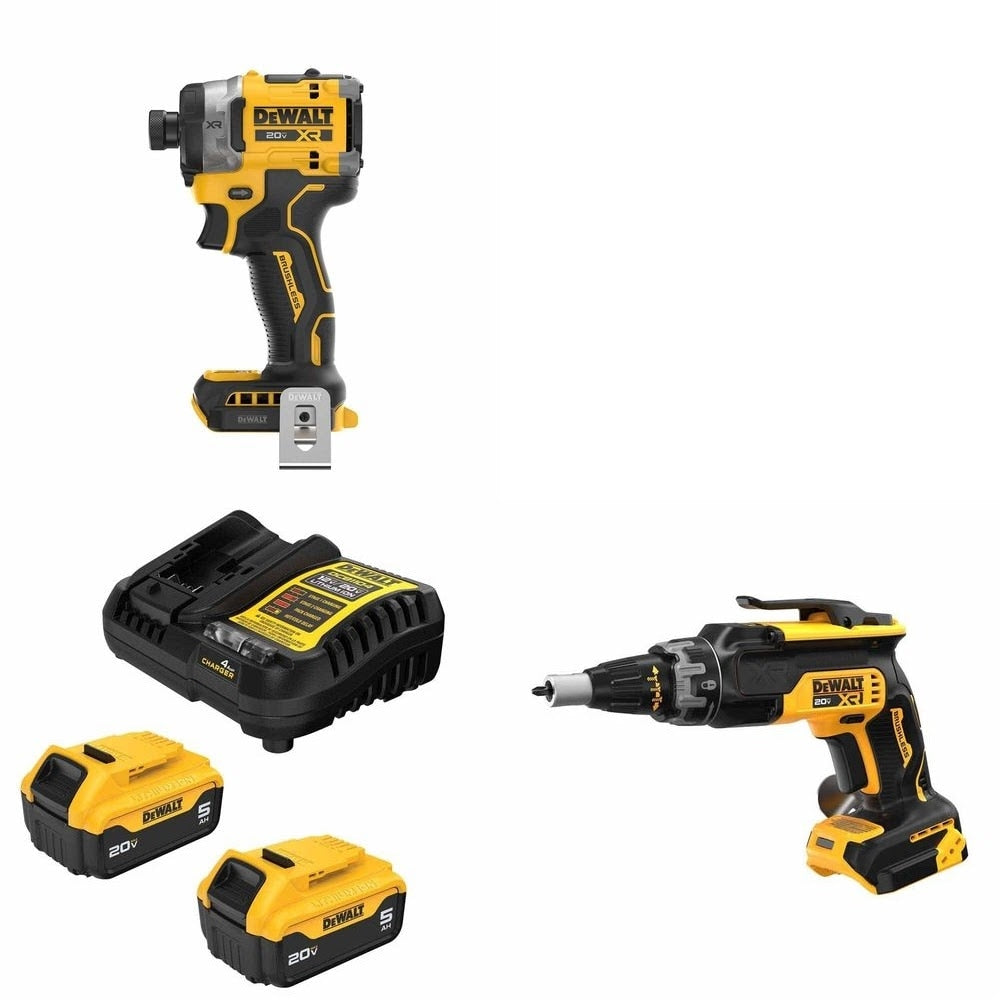 DeWalt Battery Kit W/ FREE Impact Driver and FREE Drywall Screwgun
