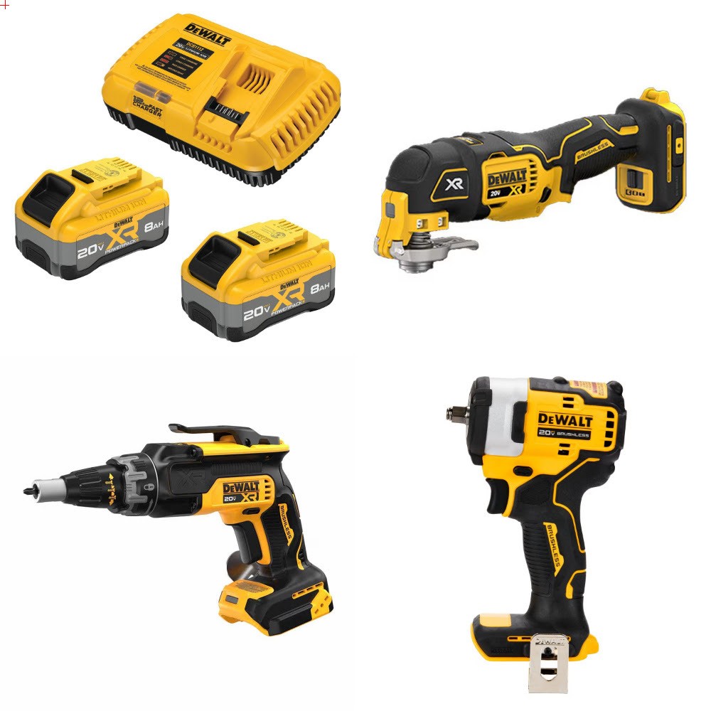 DeWalt DCB2108-2C 8Ah Kit W/ FREE DCS356B, FREE DCF630B and FREE DCF913B