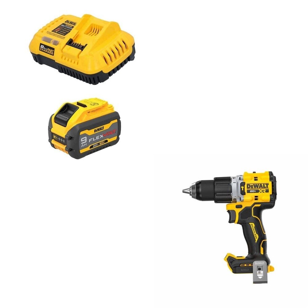 DeWalt DCB609C Battery/Charger Kit W/ FREE DCD806B Hammer Drill