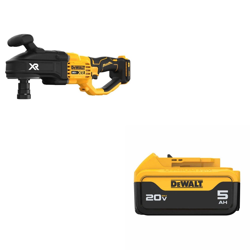 DeWalt DCD443B 20V MAX XR Stud & Joist Drill W/ DCB205 20V MAX XR Battery Pack