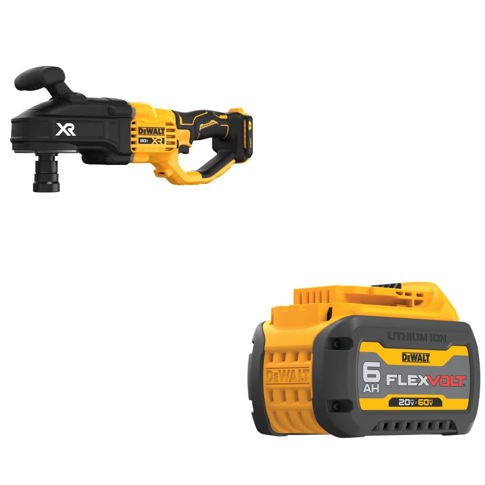 DeWalt DCD443B 20V MAX XR Stud & Joist Drill W/ DCB606 20/60V MAX 6.0Ah Battery