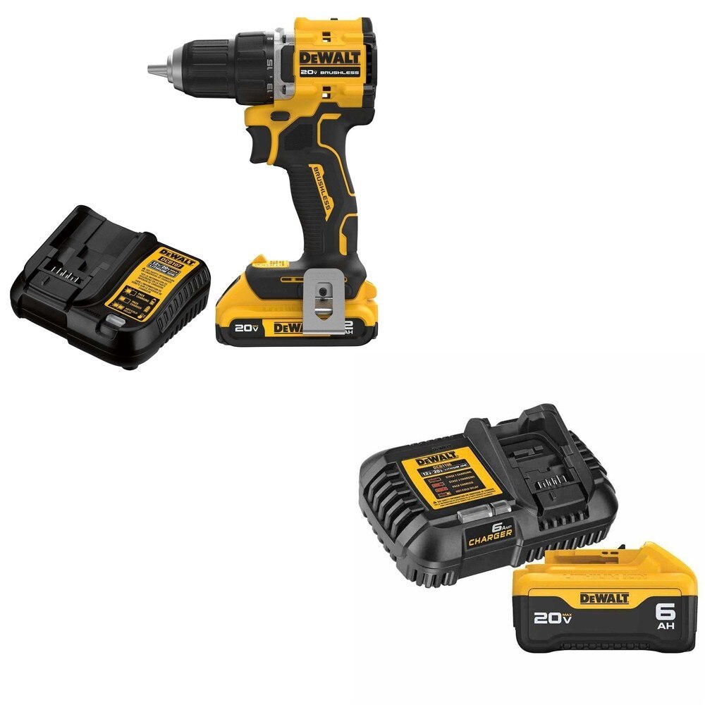DeWalt DCD794D1 ATOMIC 20V MAX 1/2 in. Drill/Driver Kit W/ DCB206C 6.0Ah Battery Kit