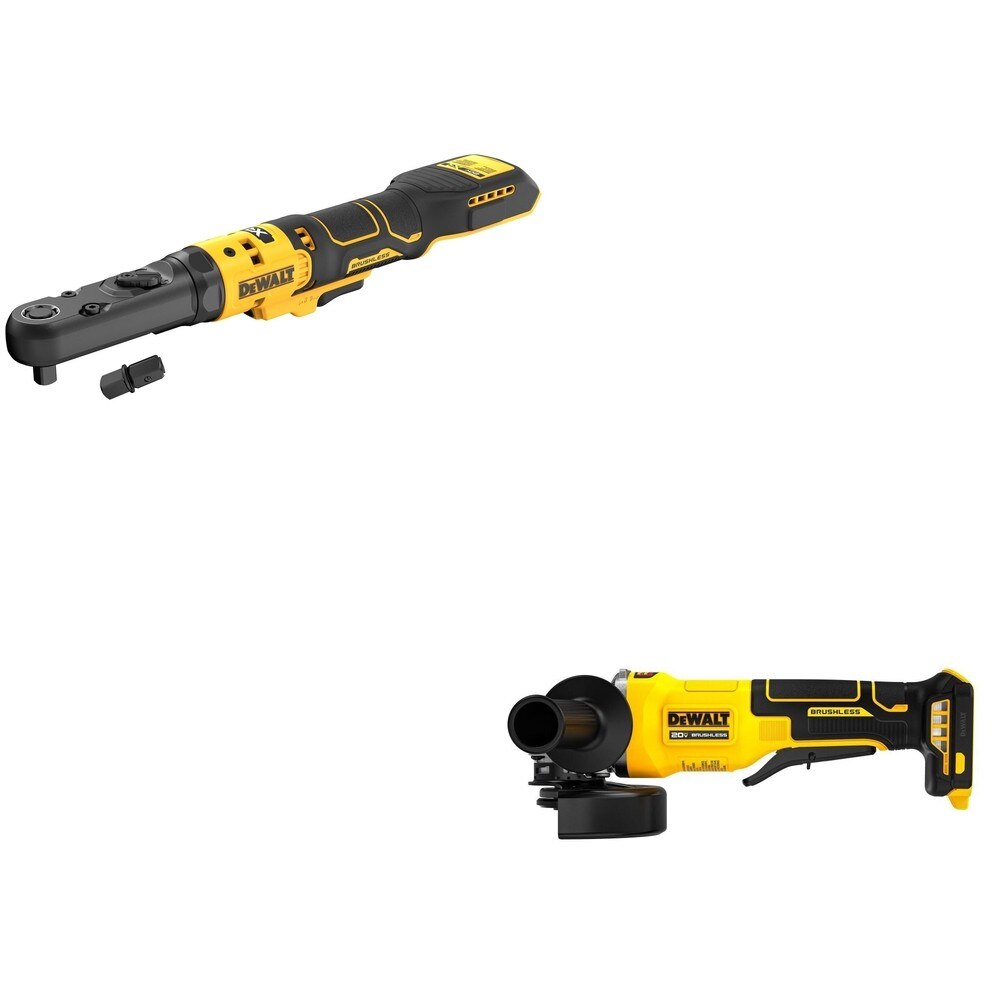 DeWalt DCF510B 20V MAX XR Sealed Head Ratchet W/ DCG408B Paddle-Switch Grinder