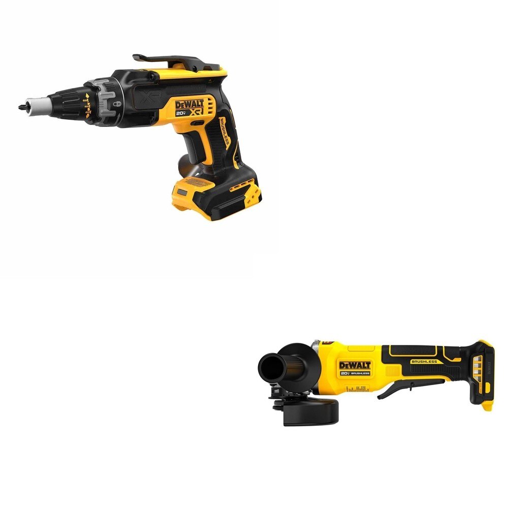 DeWalt DCF630B 20V MAX XR Drywall Screwgun W/ DCG408B Paddle-Switch Grinder